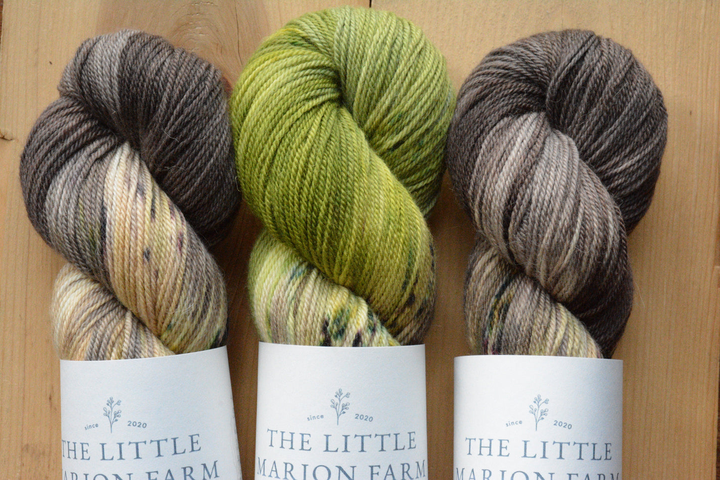 Willow - 65 per cent super fine baby alpaca 35 per cent extra fine merino, sport weight 100g 328 yards, green brown.